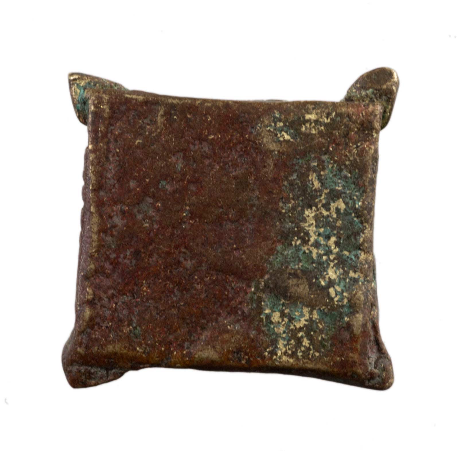 Ancienne Figurine En Cuivre - Poids à Peser L'or - Art Africain Original (XIXe Et Avant)