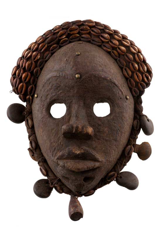 MASQUE DAN YACOUBA BOIS ET ALUMINIUM – LIBÉRIA - Galerie Savane