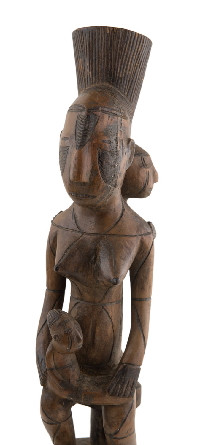 Statue Kongo Yombé Congo - Enchères Art Africain Traditionnel Galerie