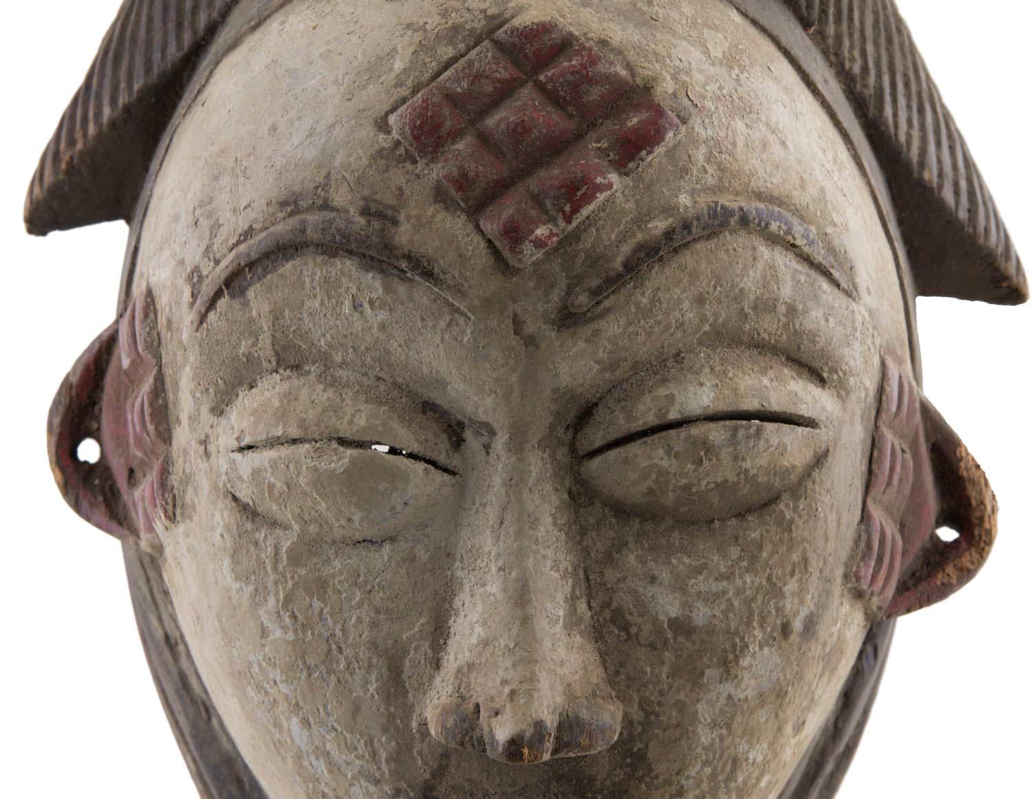 Masque africain - Ethnie Punu-Gabon -Art premier Afrique tribal africain - Antiquités