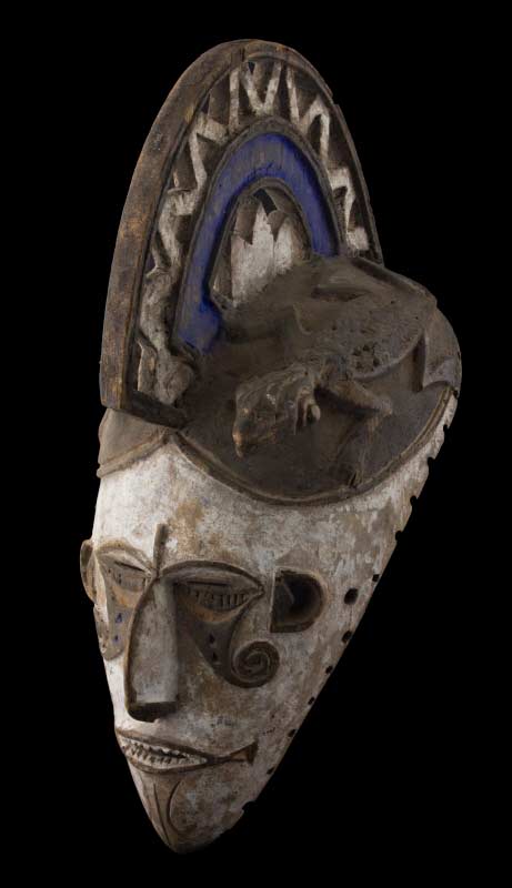 Bracelet Ancien Art Déco – Masques Africains, Largeur 4 Cm – 12 Masques – Occasion
