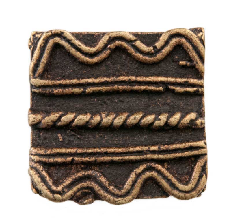 ANCIEN POIDS EN BRONZE SERVANT A PESER LA POUDRE D’OR ASHANTI GHANA 5,6