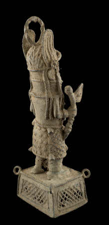 Buste Résine Guerrier Africain - Statue Décorative 21,5 Cm - Homme Multicolore