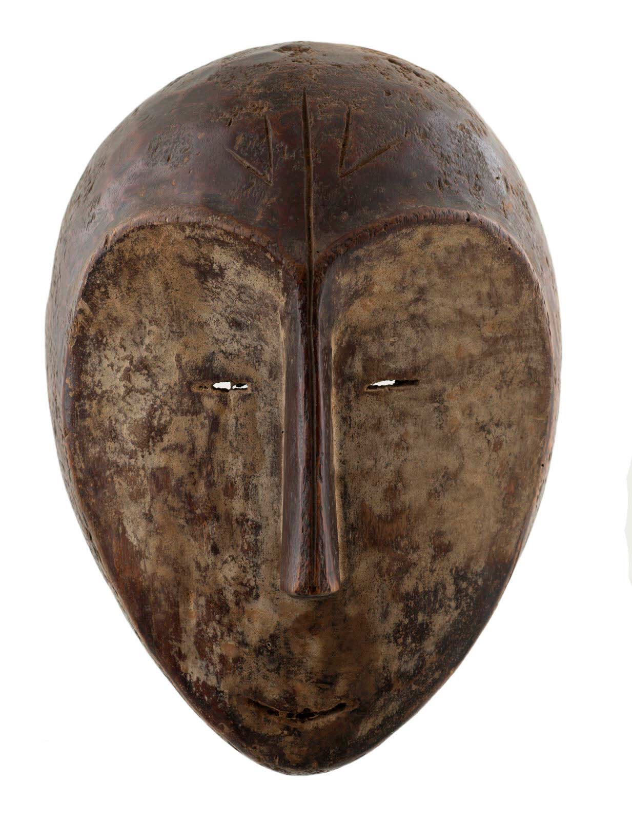 Masque Lega Congo RDC Culte du Bwami Tribal art africain ethnique 16963