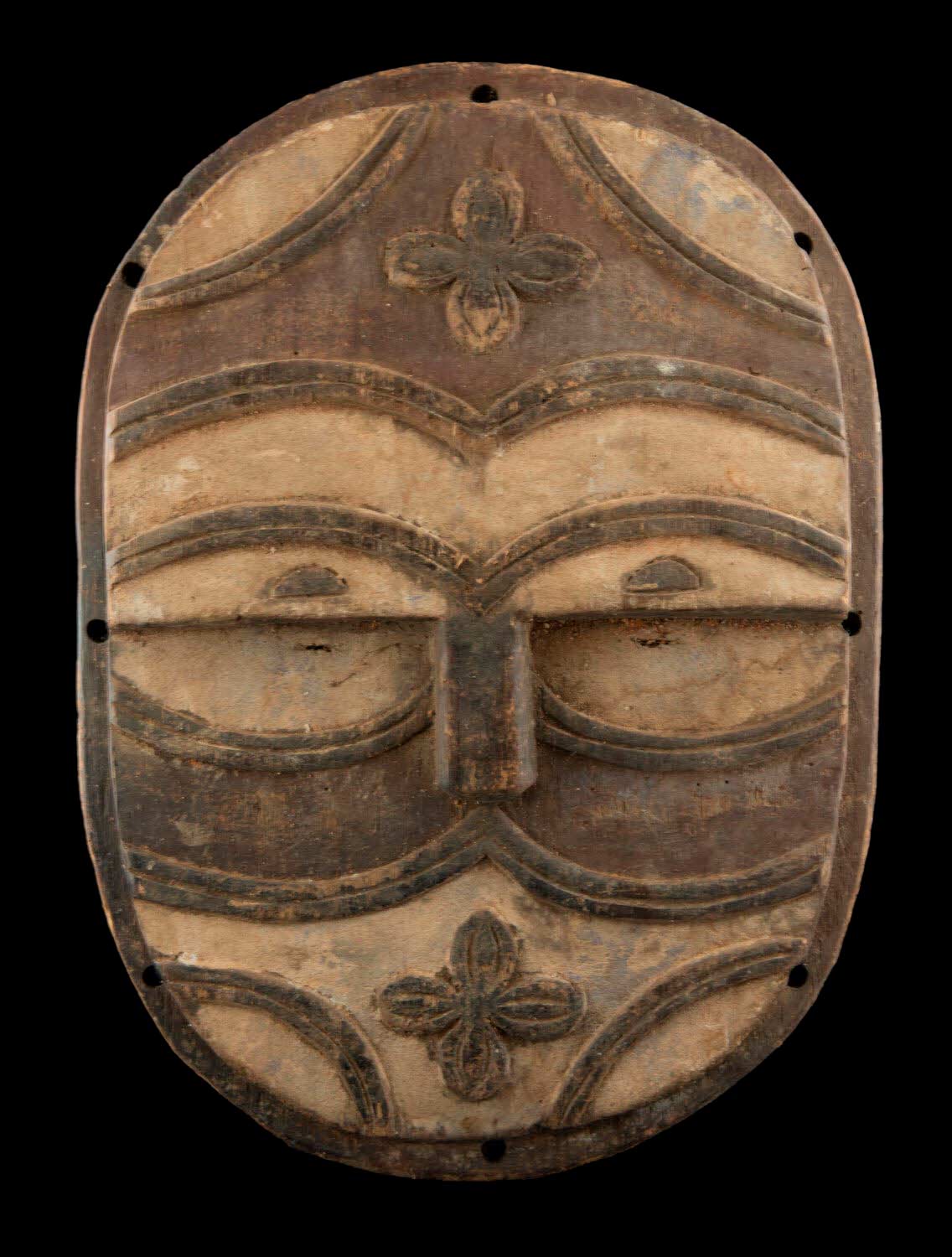 Ancien Masque Africain Téké Tsayi RD Congo Ex Zaire Art Primitif 17063
