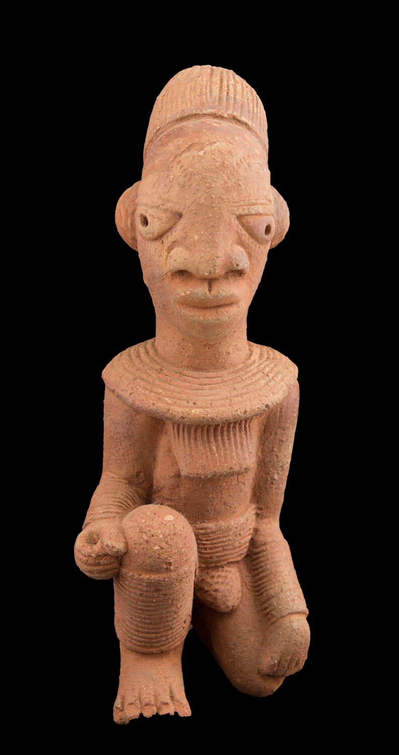 Statue style civilisation Nok Nigeria 22cm Terre Cuite Art africain
